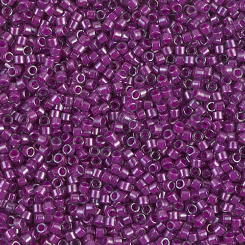 델리카비즈 1.6mm(DB281번 : Pale Blue/Magenta-Lined Luster) - 3g