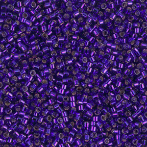 델리카비즈 1.6mm(DB610번 : Violet Dyed Silver-Lined) - 3g