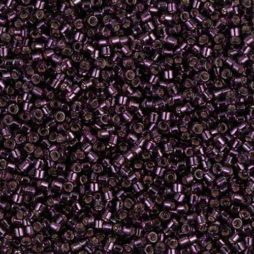 델리카비즈 1.6mm(DB611번 : Wine Dyed Silver-Lined) - 3g
