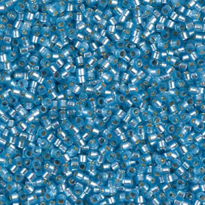 델리카비즈 1.6mm(DB692번 : Sky Blue Dyed Semi-Matte Silver-Lined) - 3g