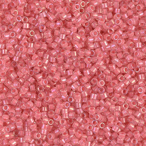 델리카비즈 1.6mm(DB70번 : Rose Pink-Lined AB) - 3g