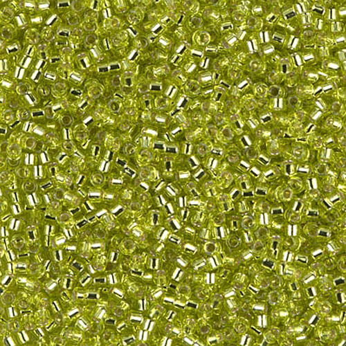 델리카비즈 1.6mm(DB147번 : Chartreuse Silver-Lined) - 3g