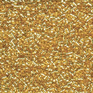 델리카컷비즈 1.6mm(DBC42번 : Gold Silver-Lined) - 3g