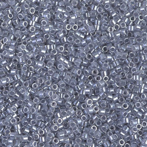 델리카비즈 1.6mm(DB242번 : ceylon color-lined silver grey) - 3g