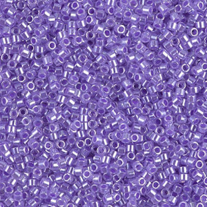 델리카비즈 1.6mm(DB249번 : Crystal/Purple-Lined) - 3g