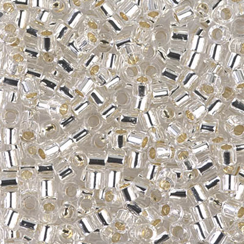 델리카비즈 3mm(DBL41번 : Crystal Silver-Lined) - 3g