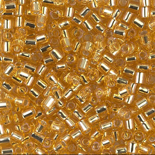 델리카비즈 3mm(DBL42번 : Gold Silver-Lined) - 3g