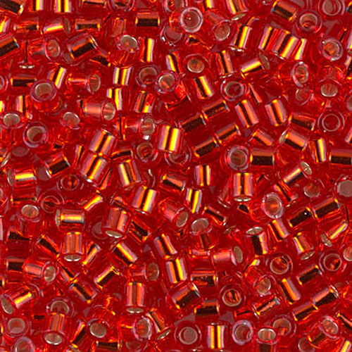 델리카비즈 3mm(DBL43번 : Red/Orange Silver-Lined) - 3g