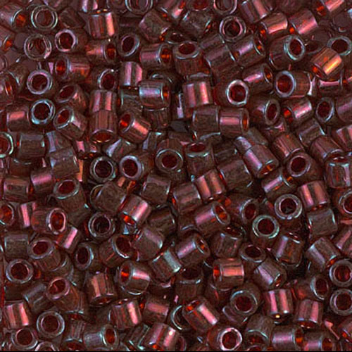 델리카비즈 3mm(DBL105번 : Red Transparent Gold Luster) - 3g