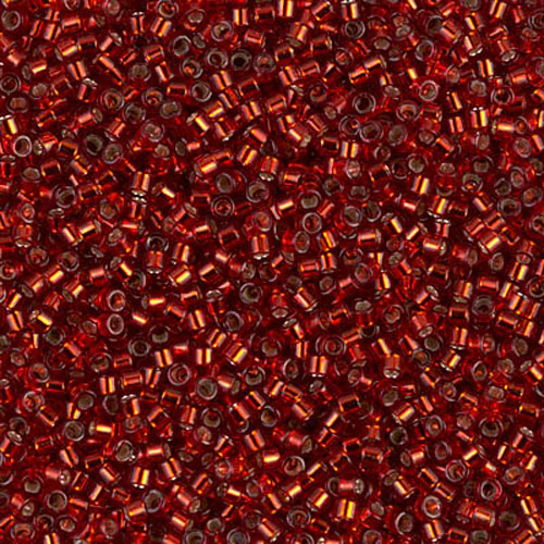 델리카비즈 1.6mm(DB603번 : Burnt Orange Dyed Silver-Lined) - 3g