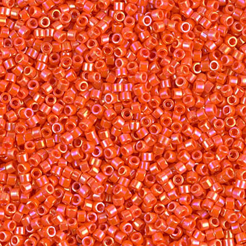 델리카비즈 1.6mm(DB161번 : Orange Opaque AB) - 3g