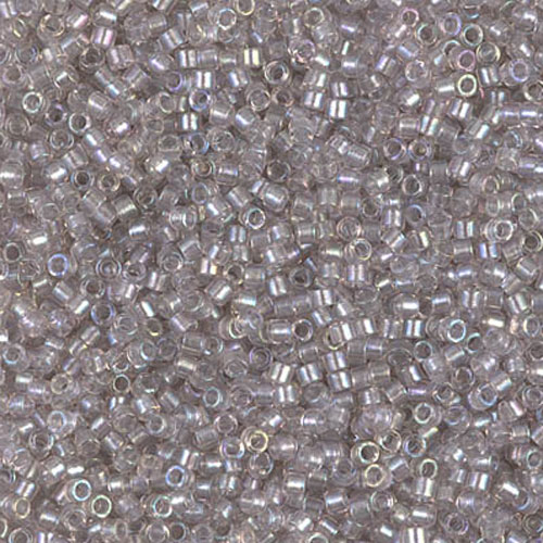 델리카비즈 1.6mm(DB1771번 : Sparkling Pewter-Lined Light Tea Rose AB) - 3g