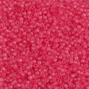 델리카비즈 1.6mm(DB780번 : Pink Dyed Matte Transparent) - 3g