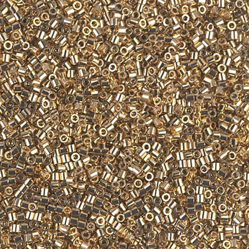 델리카비즈 1.3mm(DBS34번 : 24kt. Light Gold Plated) - 3g