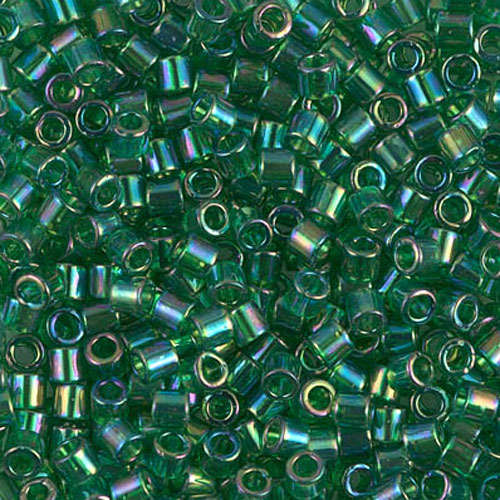 델리카비즈 3mm(DBL152번 : Green Transparent AB) - 3g