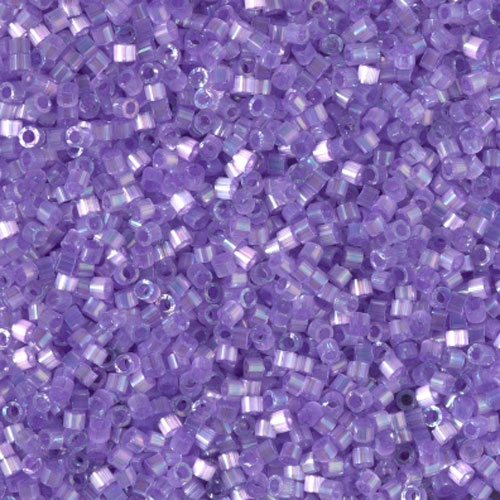 델리카비즈 1.6mm(DB1868번 : Silk Inside Dyed Lilac Ab) - 3g