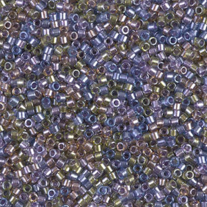 델리카비즈 1.6mm(DB986번 : Sparkling Purple/Bronze-Lined Mix) - 3g