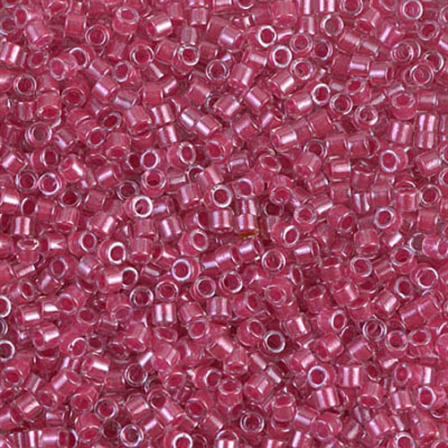 델리카비즈 2.2mm(DBM914번 : Sparkling Dark Pink-Lined Crystal) - 3g