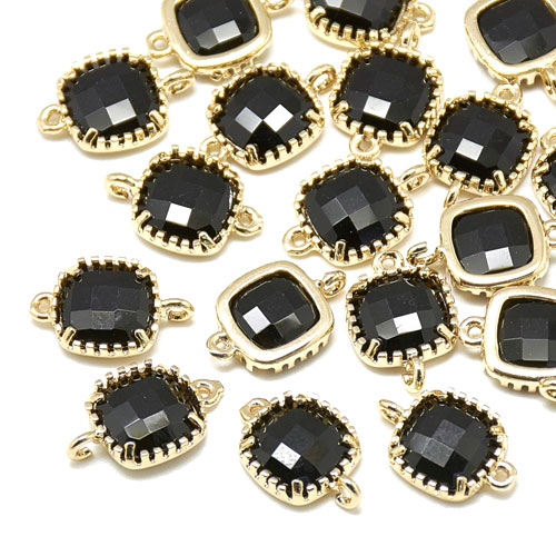 신주 글래스 사각링크 15*9mm(금도금) -2개