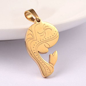 304 골드스테인레스 성모마리아 펜던트 27x15mm - 1개