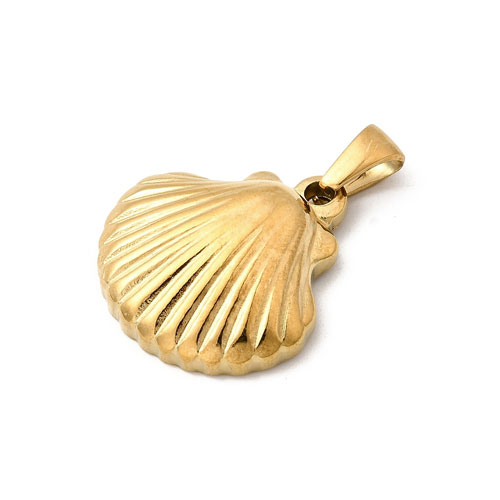 304 골드스테인레스 조가비 펜던트 22x20mm - 1개
