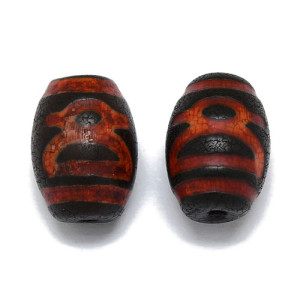 티벳 dZi 비즈 13.5~10mm - 1개