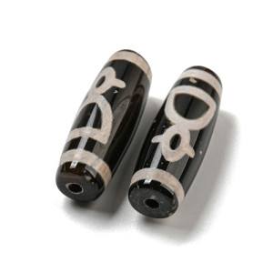 티벳 dZi 비즈 28.5~30x10mm - 1개