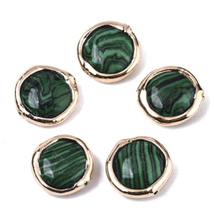 공작석 플렛라운드 17~19x17~18mm - 1개
