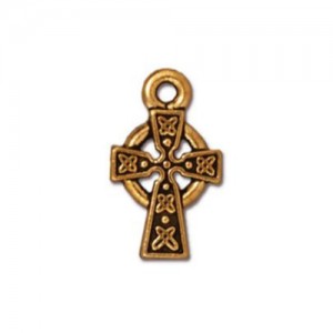 Celtic Cross Charm 8.75 X 15mm - 1개