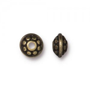 Dotted Spacer Bead 7mm - 4개