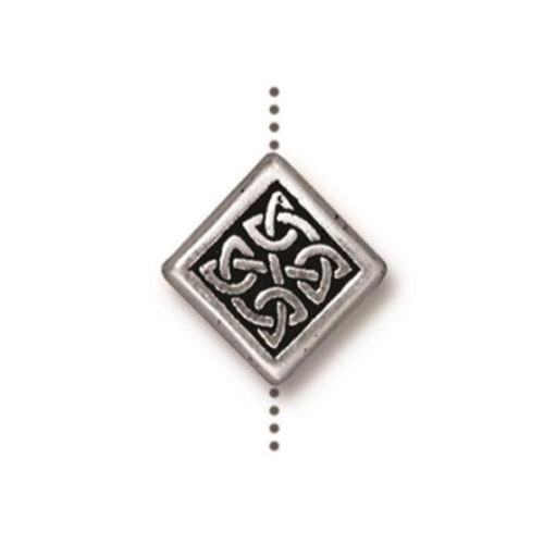 Medium Celtic Diamond Bead 13.25 X 13mm - 1개