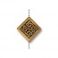 Medium Celtic Diamond Bead 13.25 X 13mm - 1개