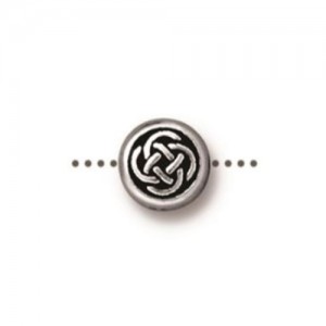 Small Celtic Circle Bead 7.25 X 7mm - 1개