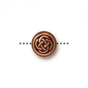 Small Celtic Circle Bead 7.25 X 7mm - 1개