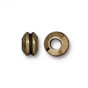 Grooved Large Hole Bead 8mm - 1개