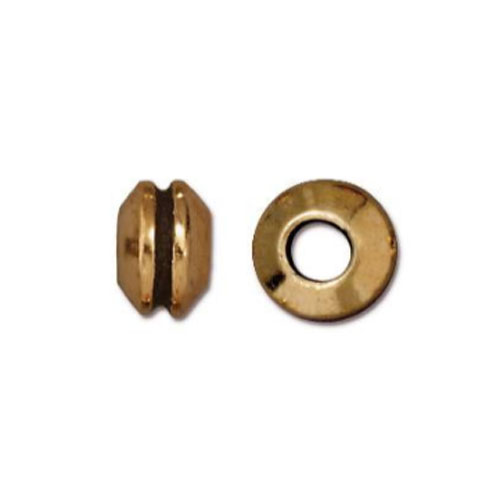 Grooved Large Hole Bead 8mm - 1개