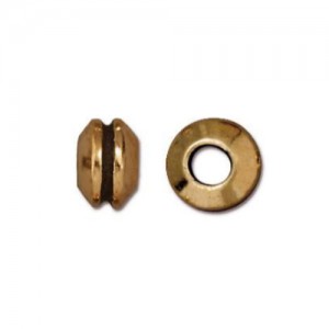 Grooved Large Hole Bead 8mm - 1개