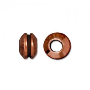 Grooved Large Hole Bead 8mm - 1개