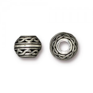 Celtic Large Hole Bead 8 X 6mm - 1개