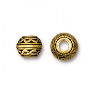 Celtic Large Hole Bead 8 X 6mm - 1개