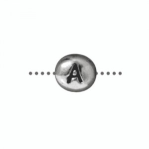 A Alphabet Bead 6.75 X 6mm - 1개