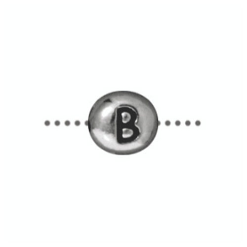 B Alphabet Bead 6.75 X 6mm - 1개