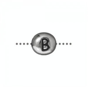 B Alphabet Bead 6.75 X 6mm - 1개
