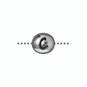 C Alphabet Bead 6.75 X 6mm - 1개