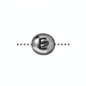 E Alphabet Bead 6.75 X 6mm - 1개