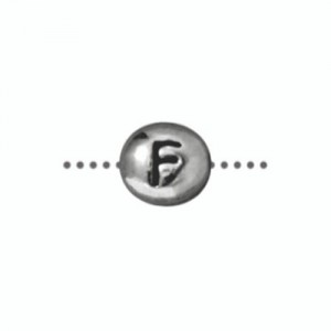 F Alphabet Bead 6.75 X 6mm - 1개