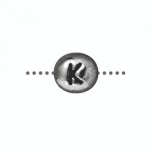 K Alphabet Bead 6.75 X 6mm - 1개