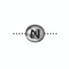 N Alphabet Bead 6.75 X 6mm - 1개