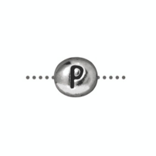 P Alphabet Bead 6.75 X 6mm - 1개