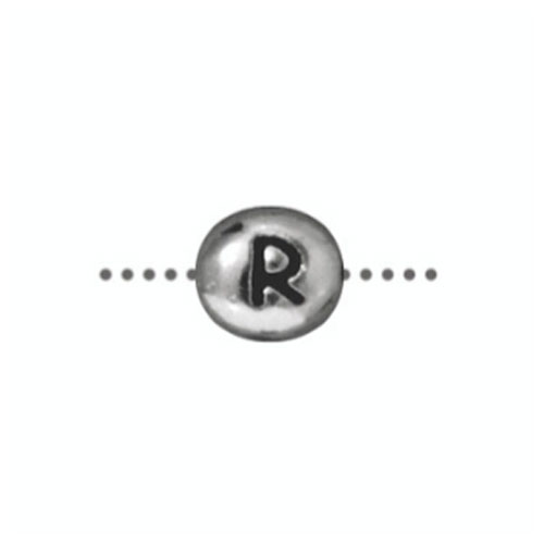 R Alphabet Bead 6.75 X 6mm - 1개